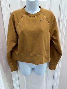 Nike Women's Mustard Crewneck Sweatshirt